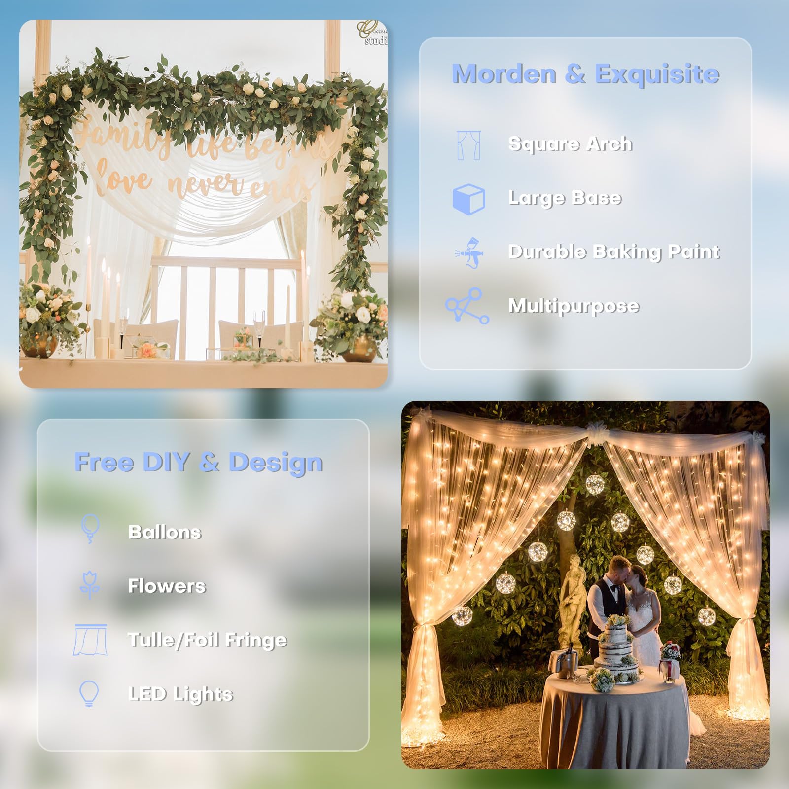 Amazon.com : HAYOHRT 10x10 ft Pipe and Drape Backdrop Stand Kit